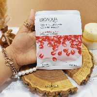 ماسک ورقه ای مرطوب کننده صورت انار از برند بیوآکوا 25 گرمی