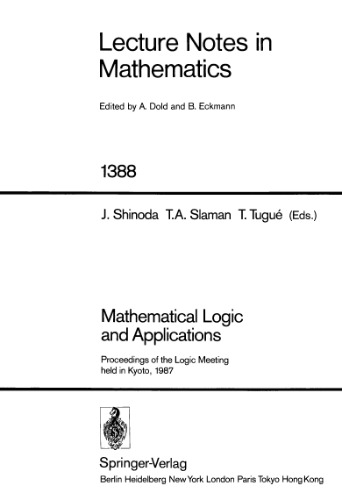 خرید و دانلود نسخه کامل کتاب Mathematical Logic and Applications