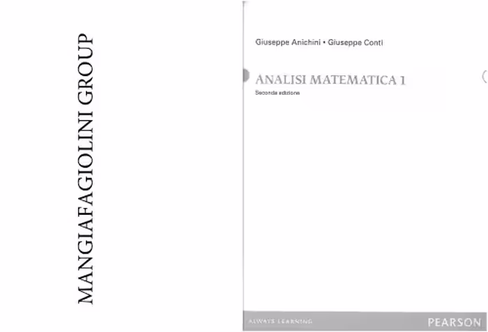 خرید و دانلود نسخه کامل کتاب Analisi matematica 1