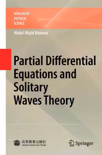 خرید و دانلود نسخه کامل کتاب Partial differential equations and solitary waves theory