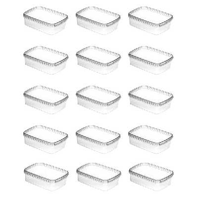 ظرف یکبار مصرف مدل فریزری پلمپ شونده طرح شفاف کد teb4 بسته 15 عددی