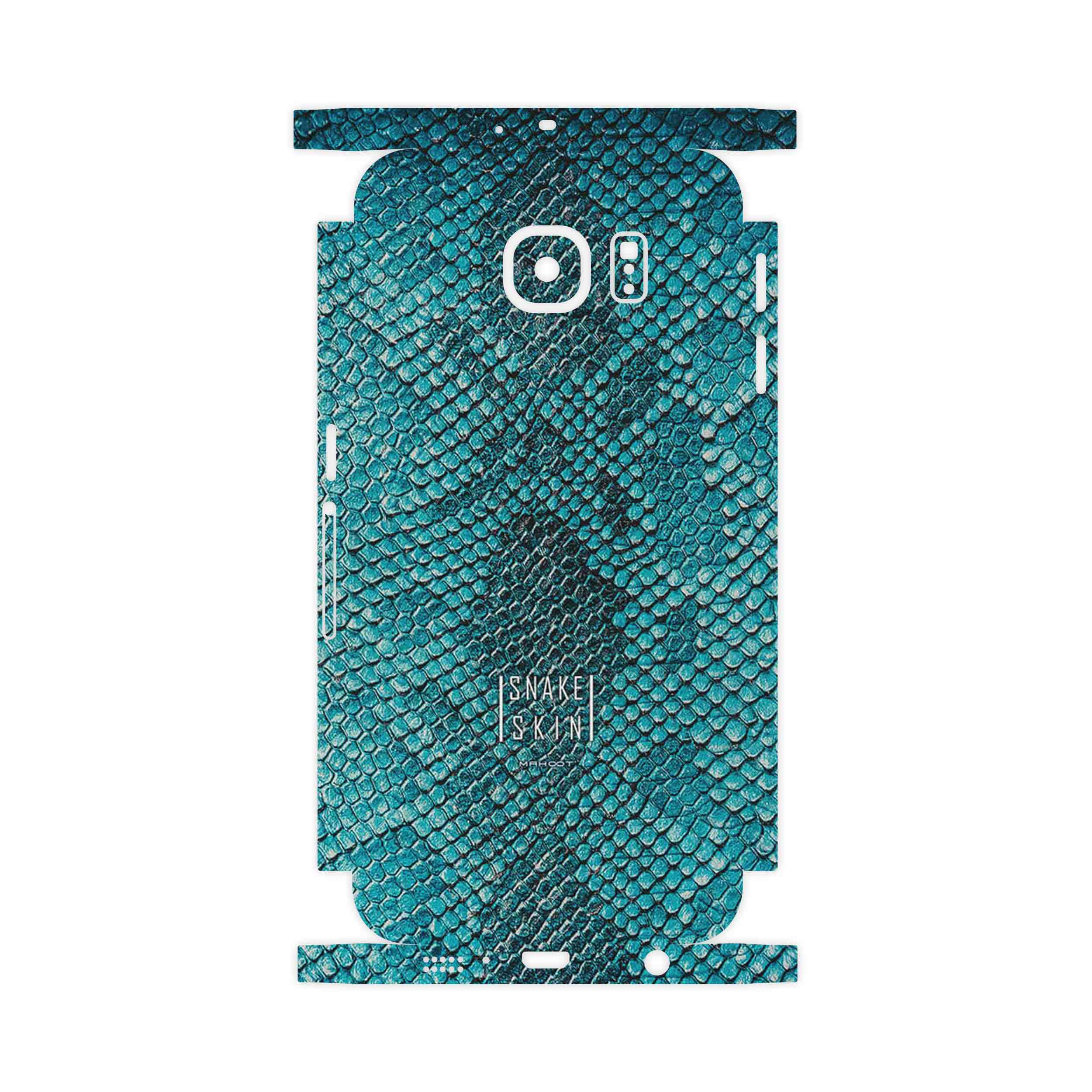 برچسب پوششی ماهوت مدل Blue Snake Skin-FullSkin مناسب برای گوشی موبایل سامسونگ Galaxy S6