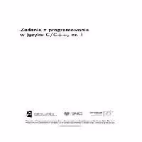 خرید و دانلود نسخه کامل کتاب Zadania z programowania w jezyku C C  , cz. I