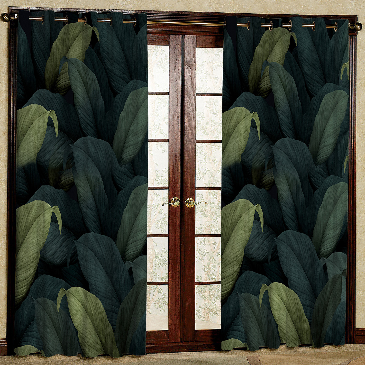 پرده مدل برگ هازان پانچی کد 4037 سایز 140x200 سانتی متر