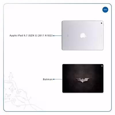 برچسب پوششی ماهوت مدل Batman مناسب برای تبلت اپل iPad 9.7 (GEN 5) 2017 A1823