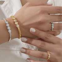 ست دستبند النگویی با انگشتر