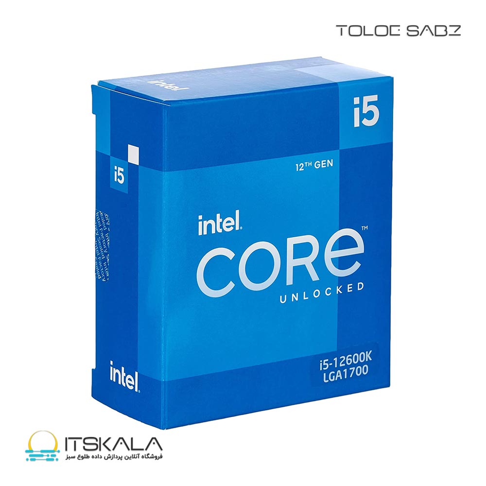 قیمت و خرید پردازنده باکس اینتل مدل i5-12600K با فرکانس 3.6 گیگاهرتز | ITSKALA