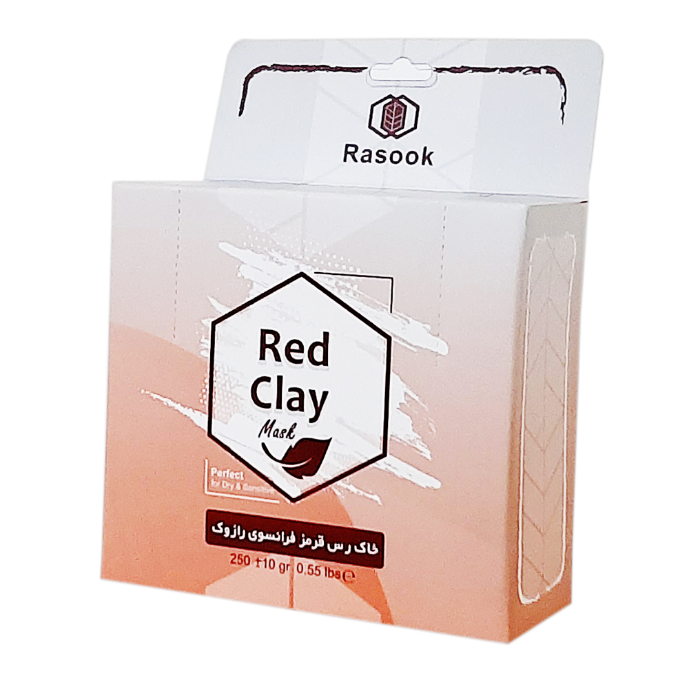ماسک صورت رازوک مدل خاک رس وزن 250 گرم