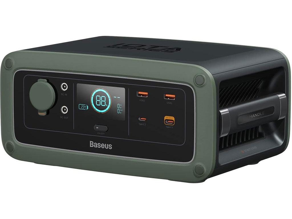 اینورتر و پاوربانک قابل حمل 90000 میلیآمپرساعت بیسوس Baseus IOTA Portable Power Station 420W PPYT010106