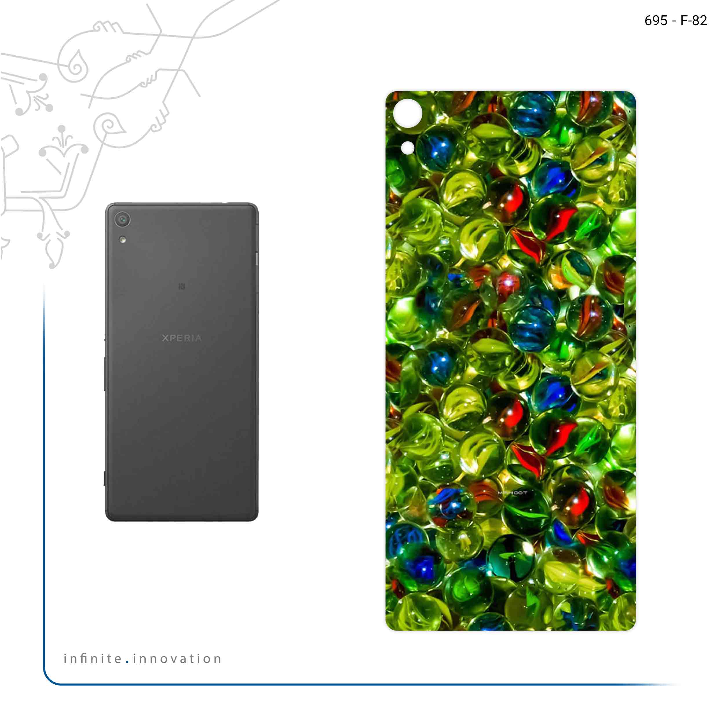 برچسب پوششی ماهوت مدل Marble Nostalgia مناسب برای گوشی موبایل سونی Xperia XA Ultra