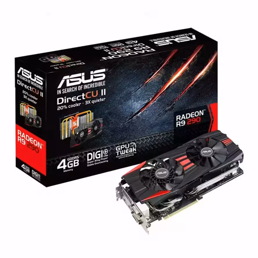 کارت گرافیک ایسوس R9 290 DirectCU II OC 4GB