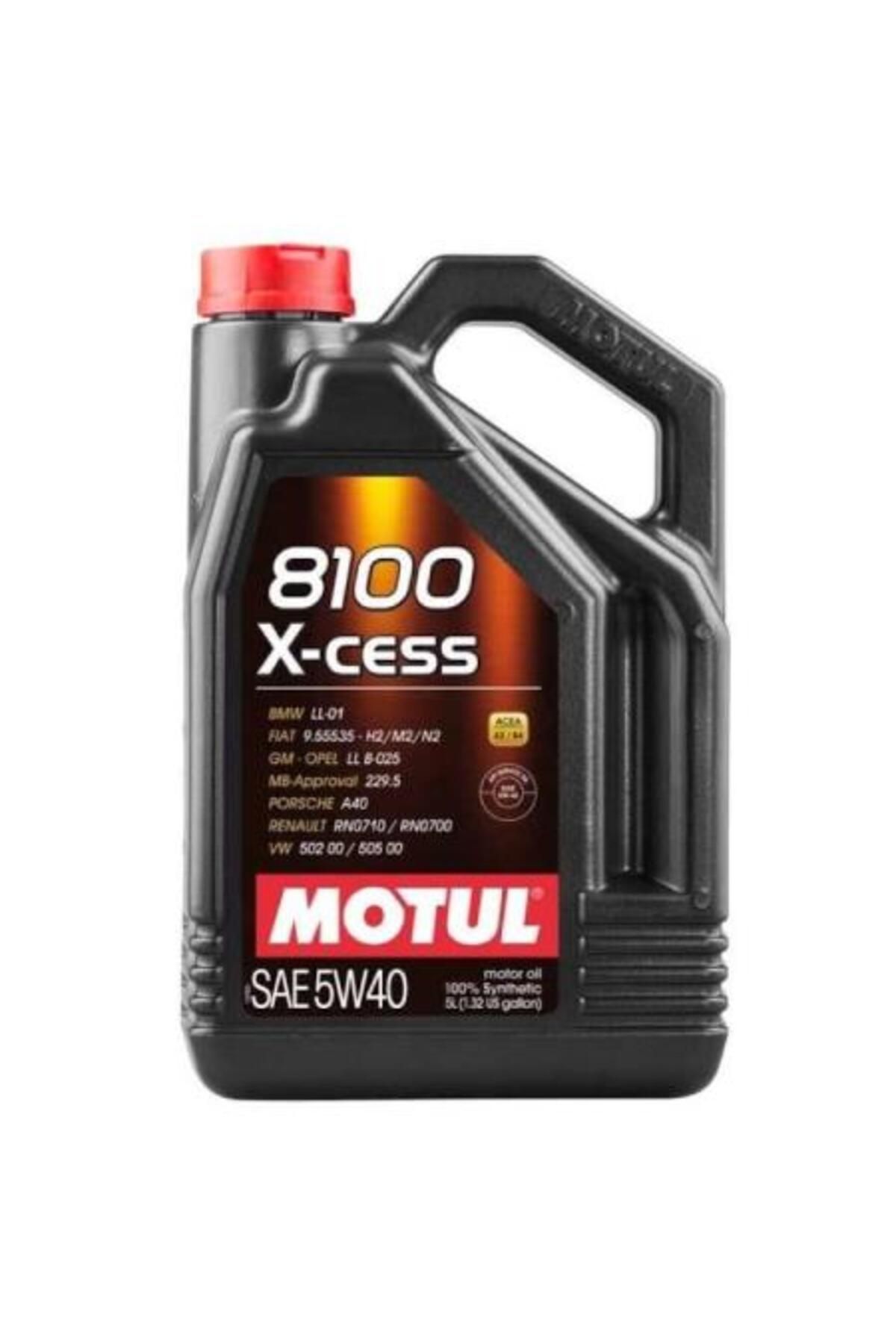 روغن و مکمل موتور 8100 X CESS 5W 40 کامل مصنوعی 5 لیتر موتول اورجینال Motul