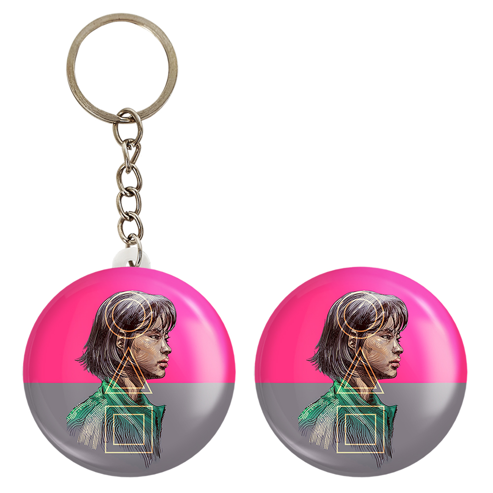 پیکسل خندالو مدل کانگ سه بیوک Squid Game کد 10809 به همراه جاکلیدی