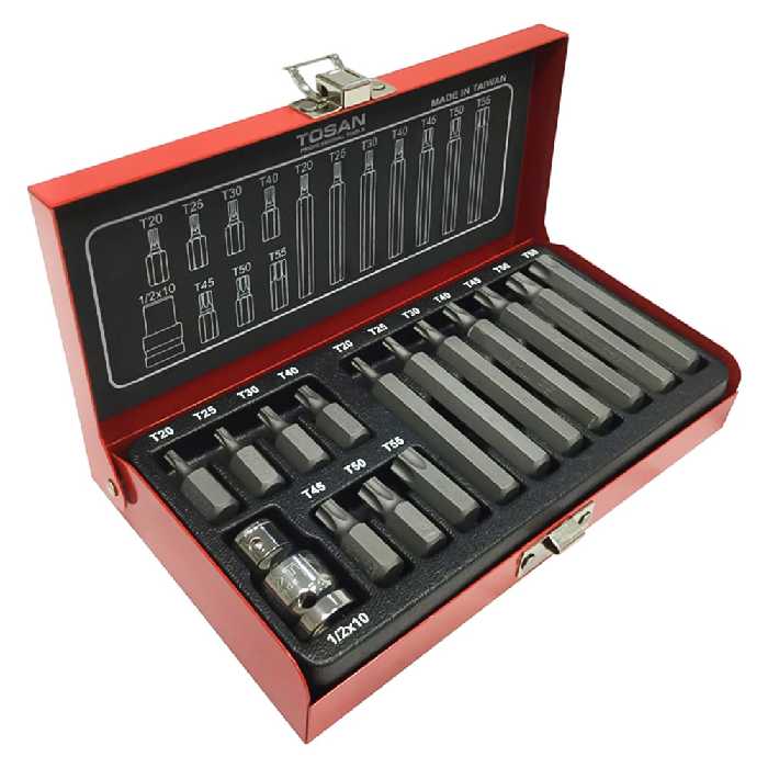 مجموعه 15 عددی سری پیچ گوشتی توسن مدل T1253-15TB