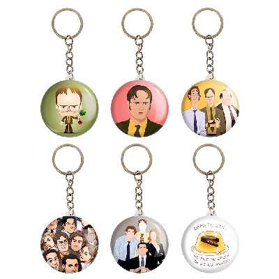 جاکلیدی خندالو مدل سریال آفیس The Office کد 353A مجموعه 6 عددی