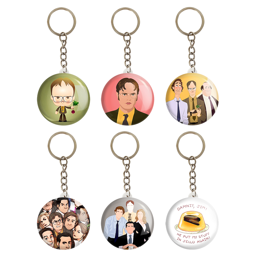 جاکلیدی خندالو مدل سریال آفیس The Office کد 353A مجموعه 6 عددی