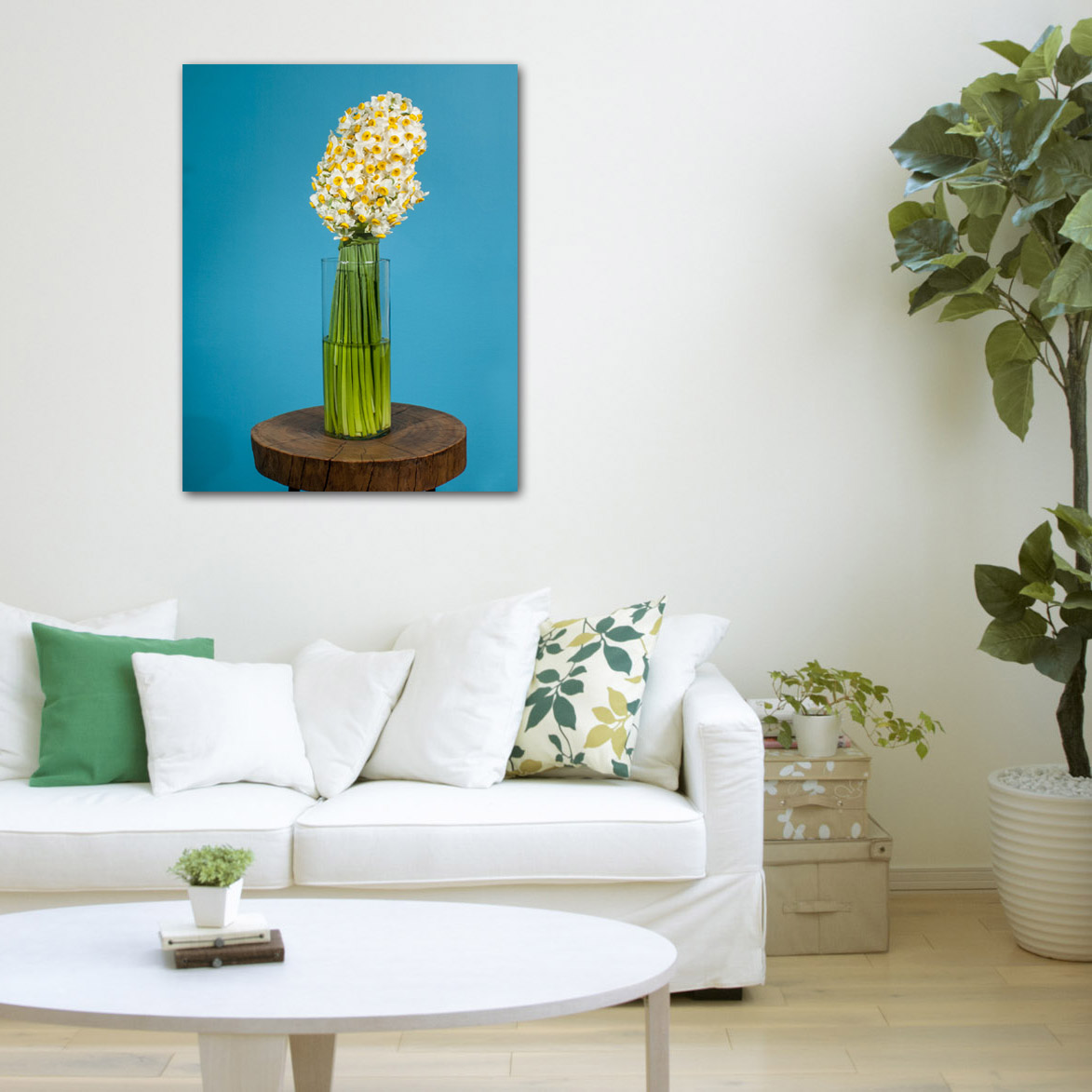 تابلو شاسی طرح گل نرگس کد 11