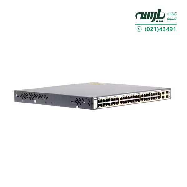 سوئیچ شبکه سیسکو 48 پورت WS-C3750G-48PS-S
