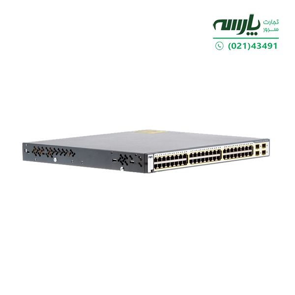 سوئیچ شبکه سیسکو 48 پورت WS-C3750G-48PS-S