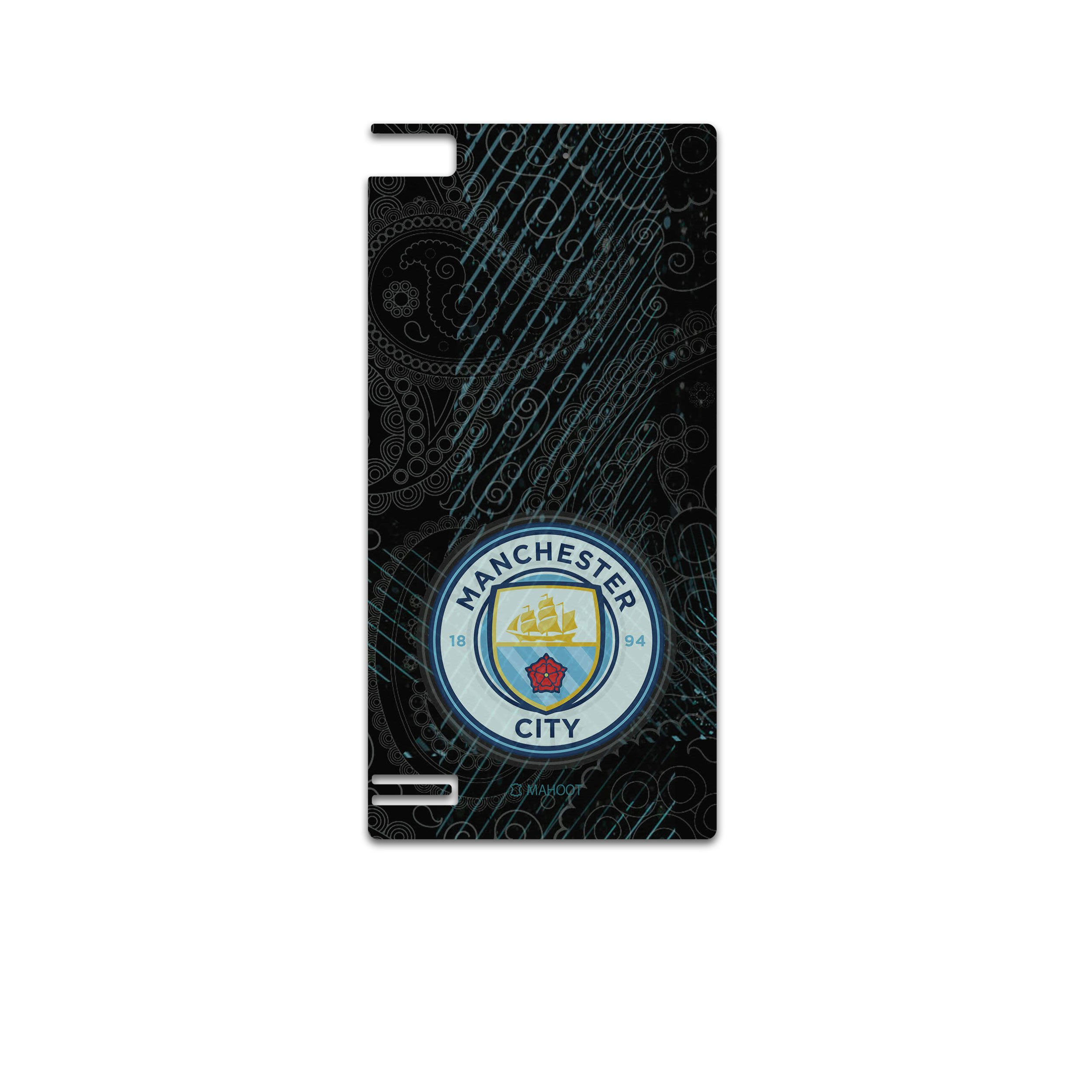 برچسب پوششی ماهوت مدل Manchester-City مناسب برای گوشی موبایل بلک بری Z3