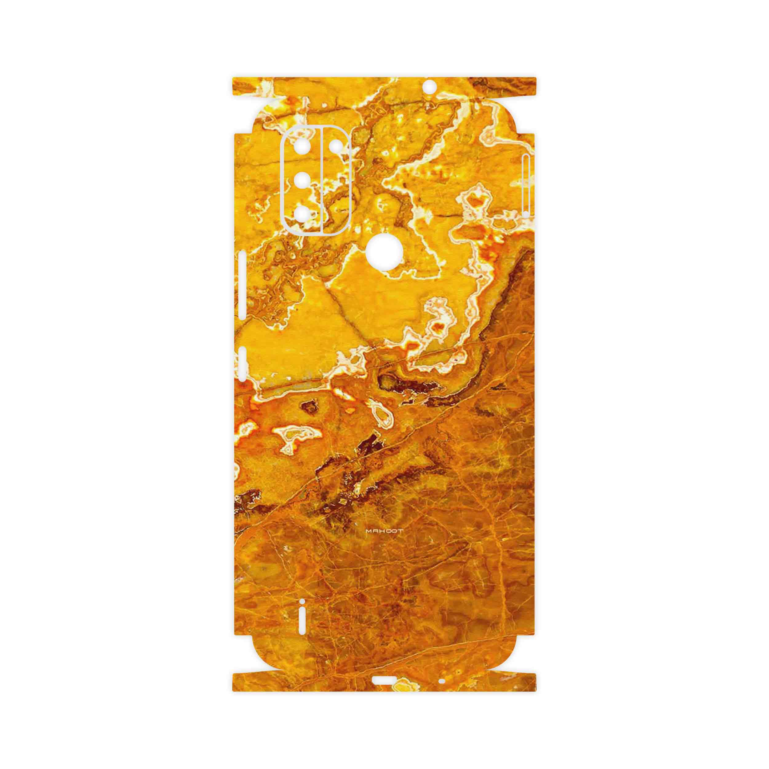 برچسب پوششی ماهوت مدل Gold Marble-FullSkin مناسب برای گوشی موبایل نوکیا C31
