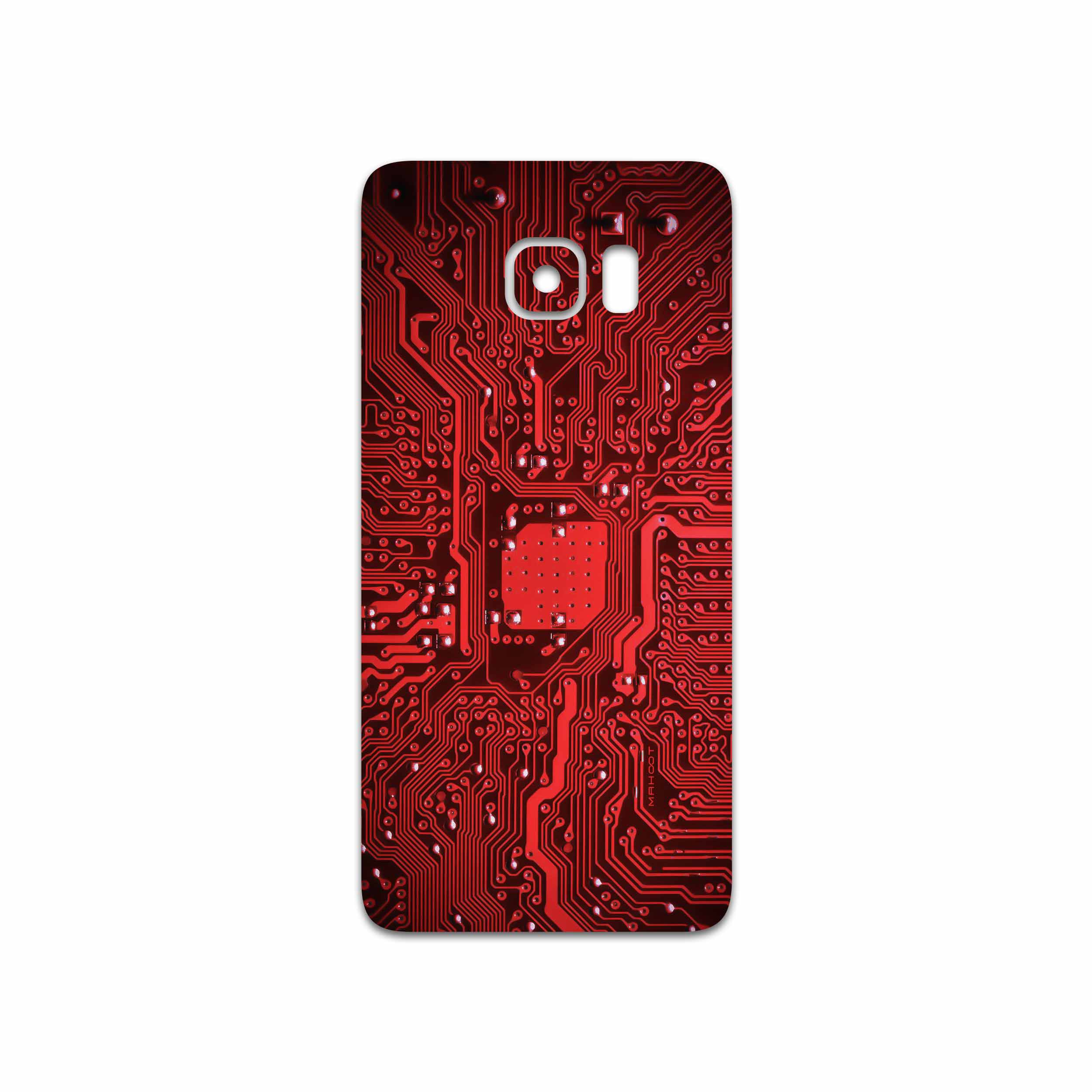 برچسب پوششی ماهوت مدل Red Printed Circuit Board مناسب برای گوشی موبایل سامسونگ Galaxy S6 Edge