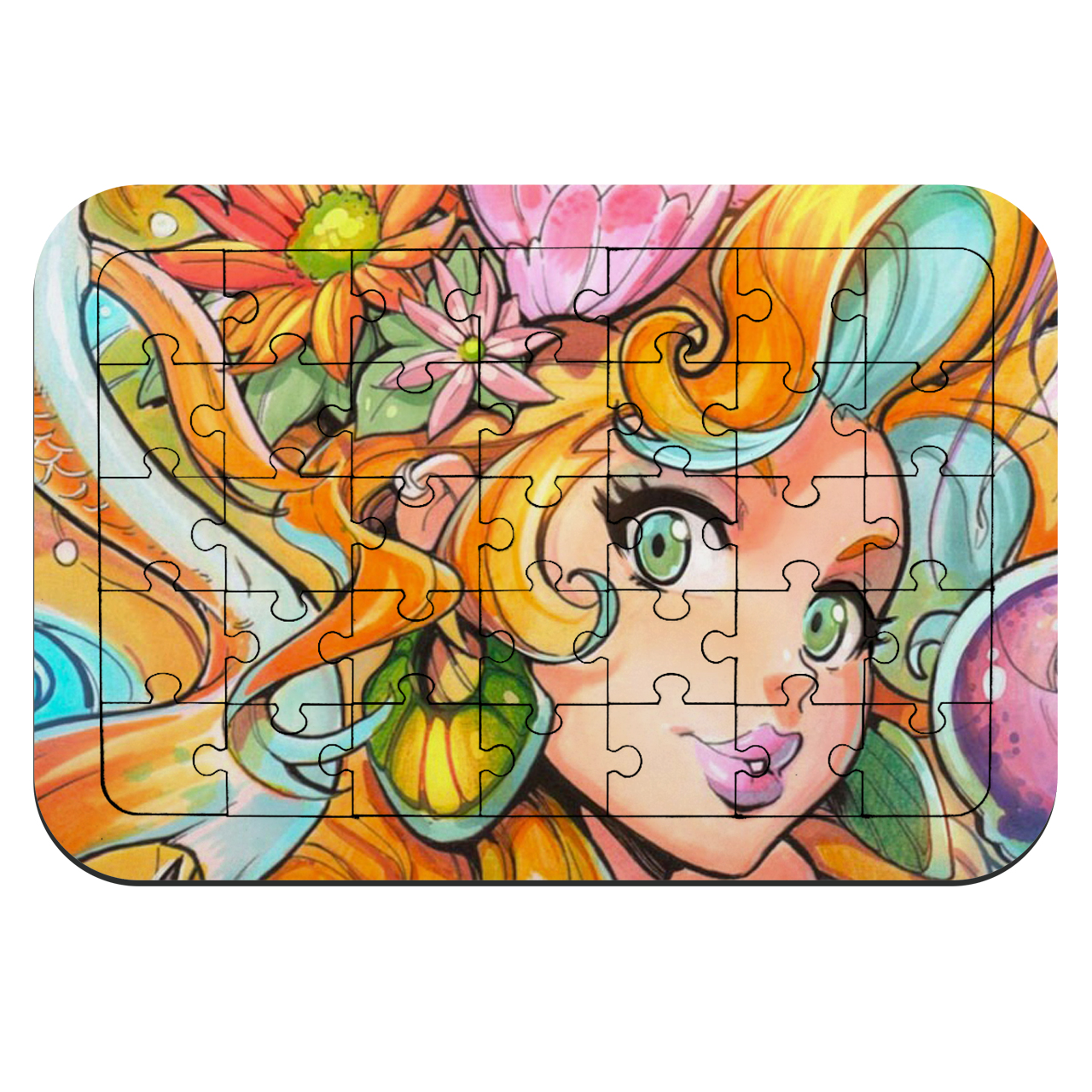 پازل 35 تکه طرح پری دریایی مدل NI1865 