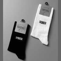 جوراب ساقدار طرح SOBER اسپرت کش انگلیسی فری سایز