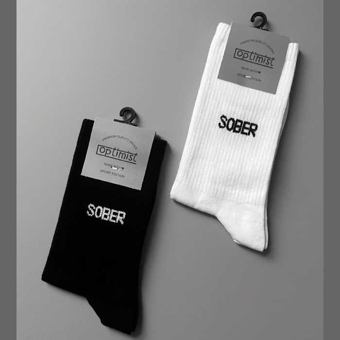 جوراب ساقدار طرح SOBER اسپرت کش انگلیسی فری سایز
