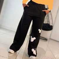 شلوار بگ فانتزی طرح میکی موس لاکچری فری سایز پاییزه