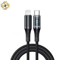 کابل تبدیل USB-C به لایتنینگ هترون مدل HC612IDB طول 1 متر