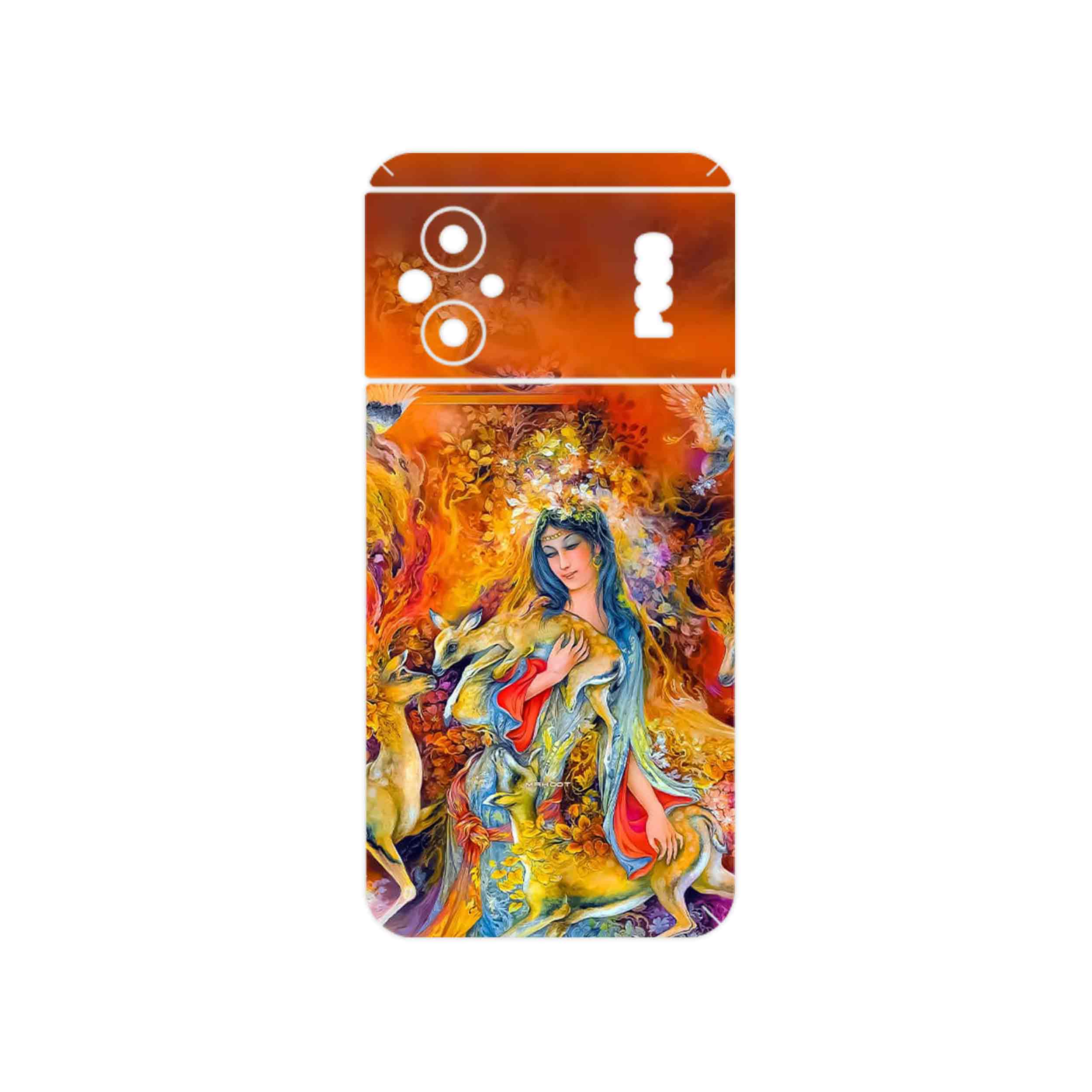 برچسب پوششی ماهوت مدل Persian miniature 2 مناسب برای گوشی موبایل شیائومی Poco M5