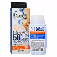 قیمت و خرید کرم ضد آفتاب SPF50 بی رنگ پوست‌‌ خشک و حساس پیکسل 50 میلی لیتر - دکتر لوکس