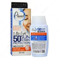 قیمت و خرید کرم ضد آفتاب SPF50 بی رنگ پوست‌‌ خشک و حساس پیکسل 50 میلی لیتر - دکتر لوکس