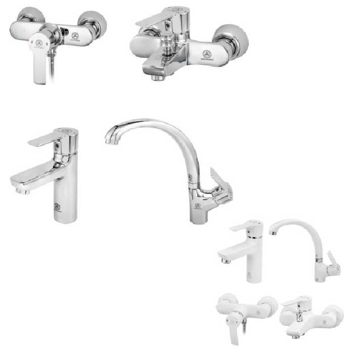 ست چهار تکه شیرآلات قهرمان یاقوت