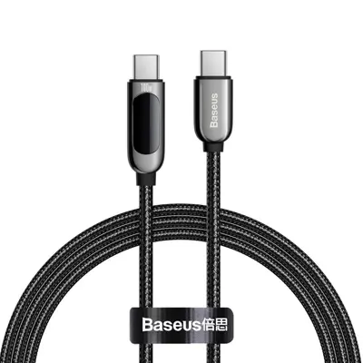 کابل تبدیل USB-C به USB-C باسئوس مدل Display Fast Charging-100W طول 1 متر