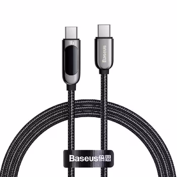 کابل تبدیل USB-C به USB-C باسئوس مدل Display Fast Charging-100W طول 1 متر