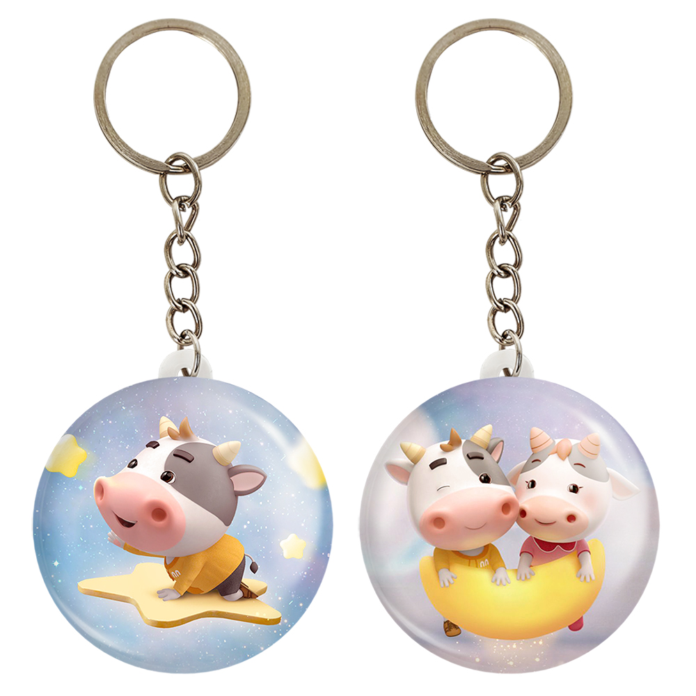 جاکلیدی خندالو مدل گاو کد 34043405 مجموعه 2 عددی