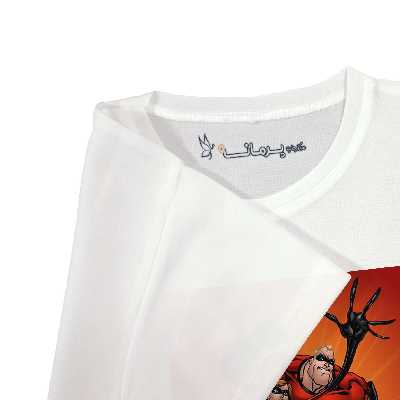 تی شرت آستین کوتاه بچگانه پرمانه طرح شگفت انگیزان کد pmt.6335