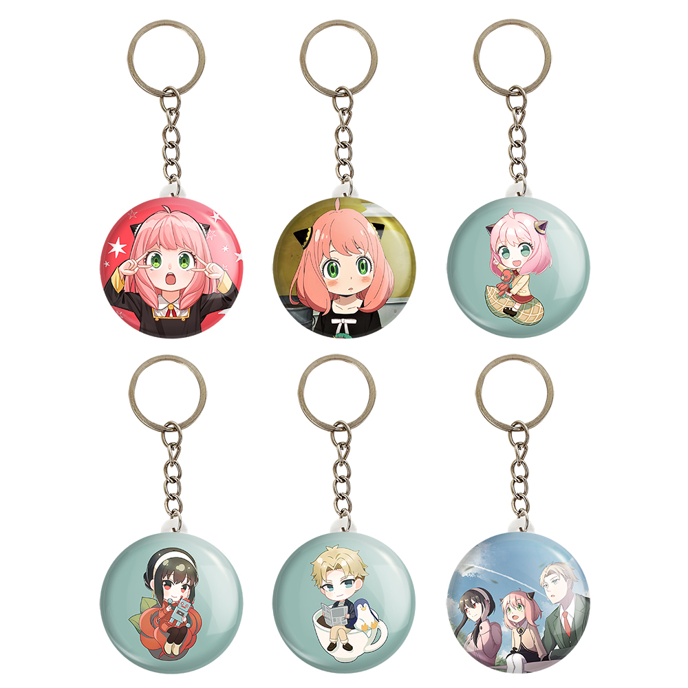 جاکلیدی خندالو مدل انیمه اسپای ایکس فمیلی کد 800B مجموعه 6 عددی