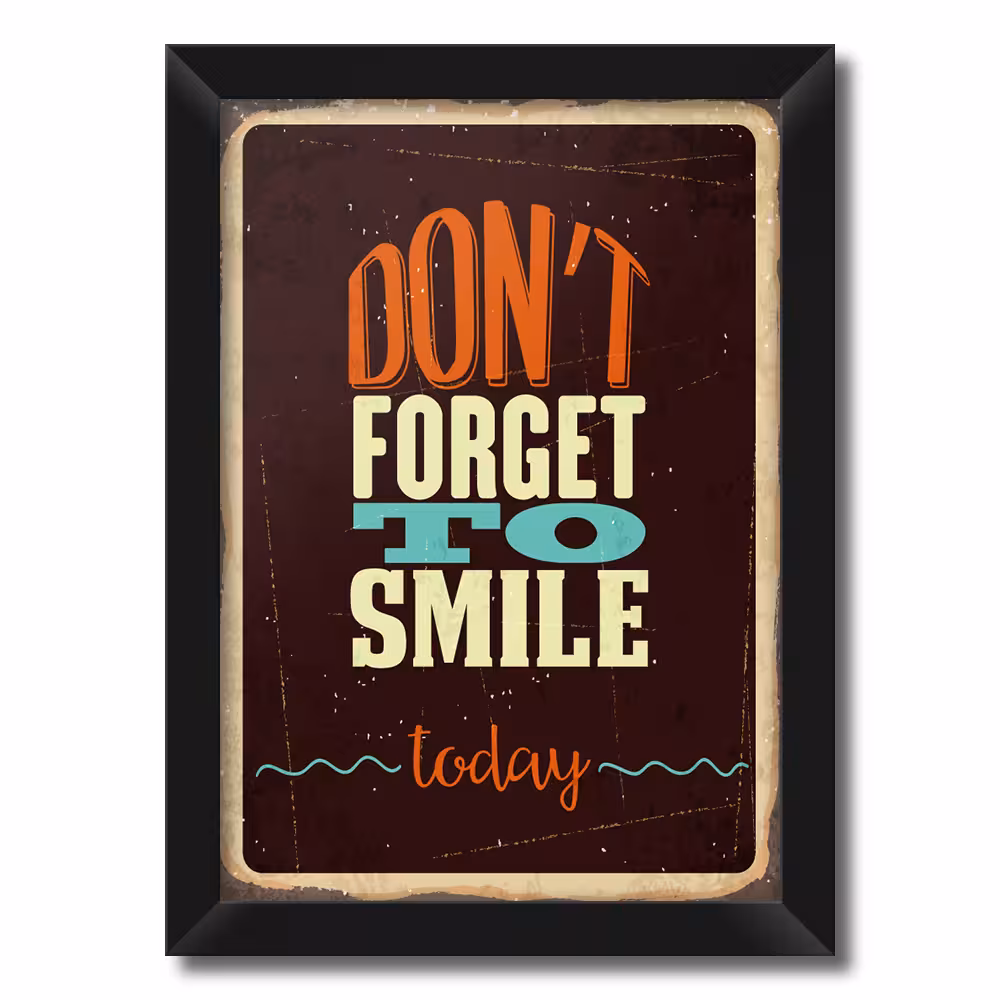 تابلو فنچ آرت طرح Don't Forget to Smile کد GPH283-I