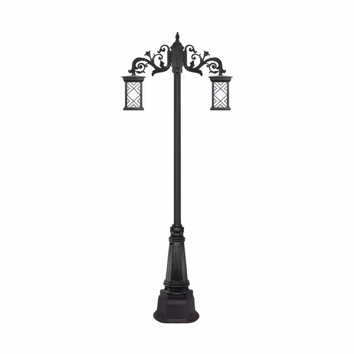 چراغ دو شاخه پارکی و حیاطی بیتانور مدل درتا طرح دار کد 482421T-96202