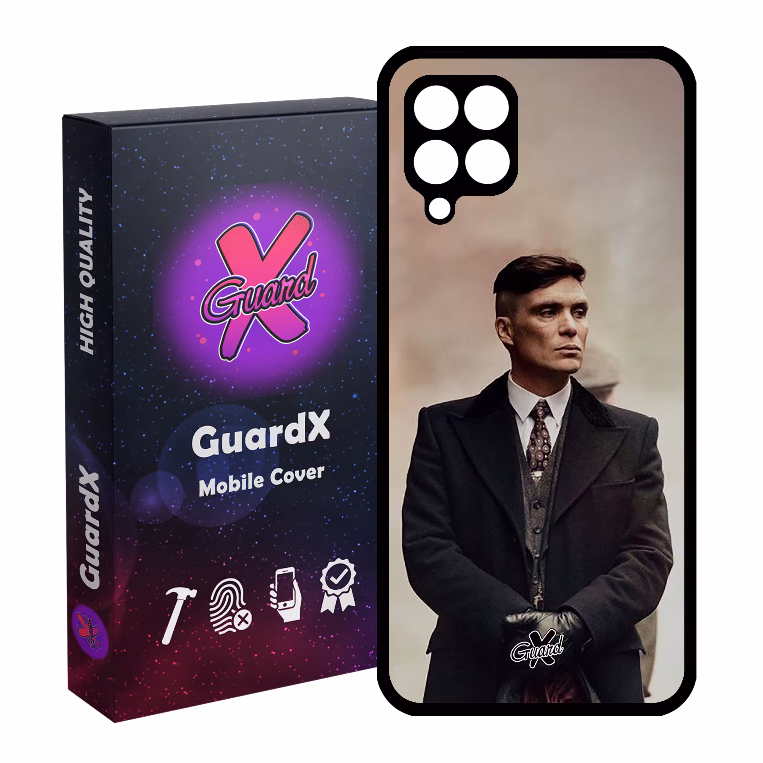 کاور گارد ایکس طرح Peaky Blinders مدل Glass10230 مناسب برای گوشی موبایل سامسونگ Galaxy A12