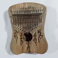 کالیمبا حفره دار چوبی مدل بغل حلال طرح رقص مصری. مارک بلوط