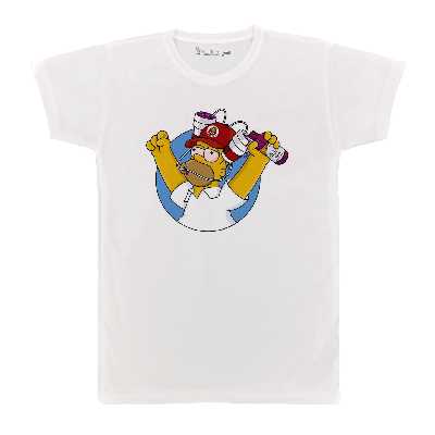 تی شرت آستین کوتاه  بچگانه پرمانه طرح سیمپسون ها کد pmt.6553