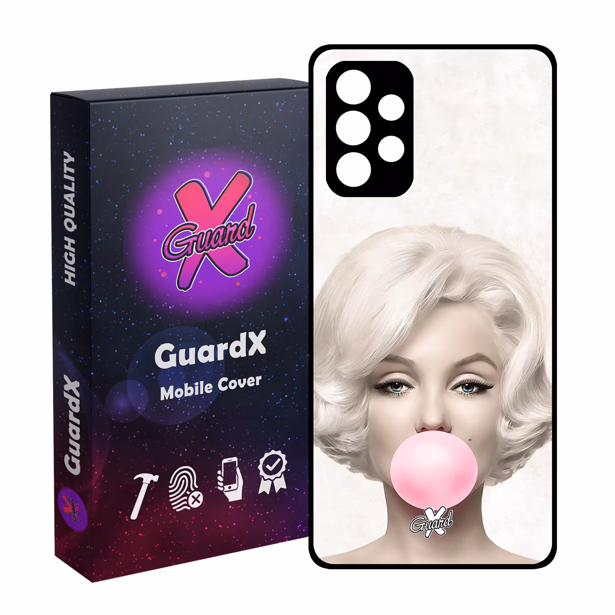 کاور گارد ایکس طرح Marilyn Monroe مدل Glass10257 مناسب برای گوشی موبایل سامسونگ Galaxy A52s