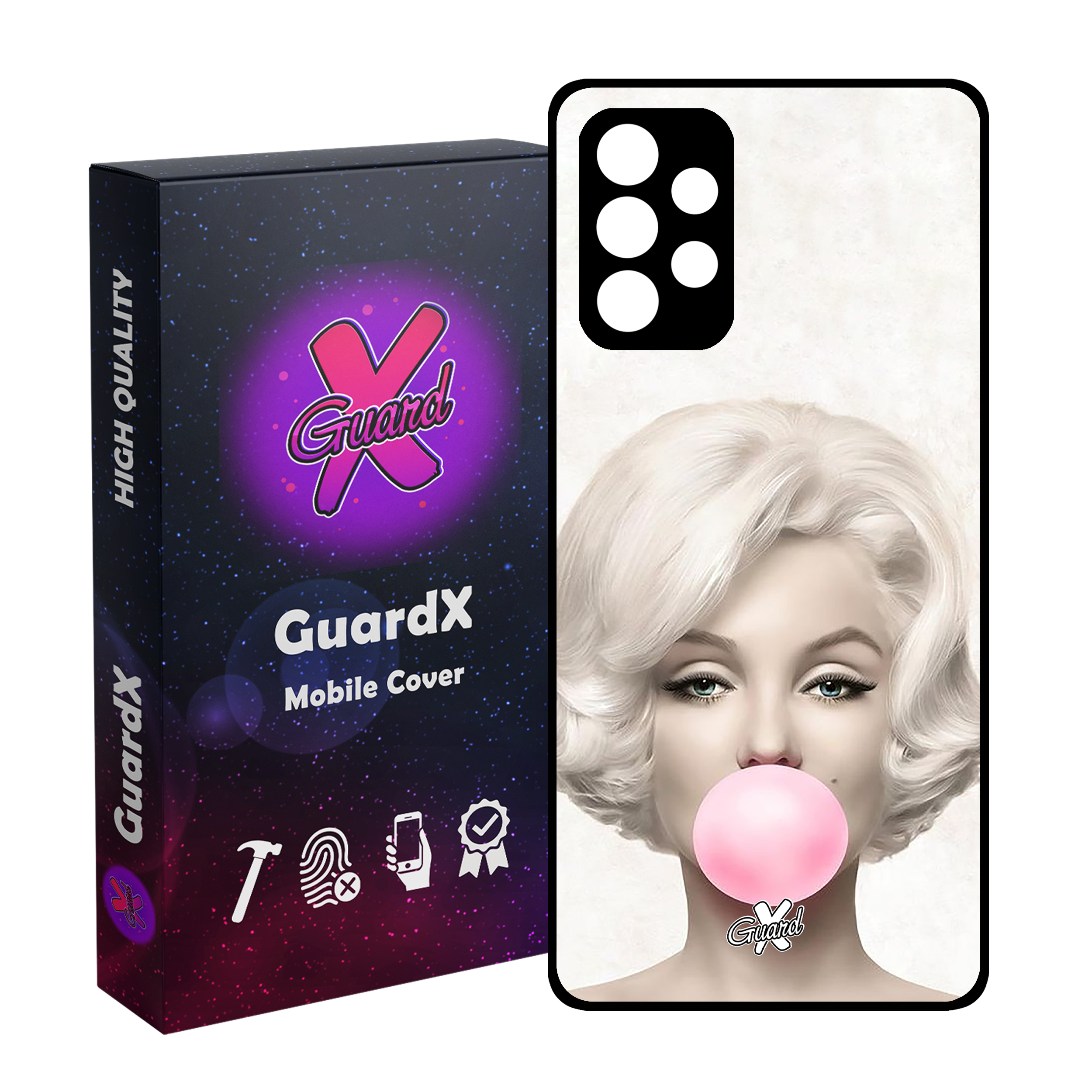 کاور گارد ایکس طرح Marilyn Monroe مدل Glass10257 مناسب برای گوشی موبایل سامسونگ Galaxy A52s