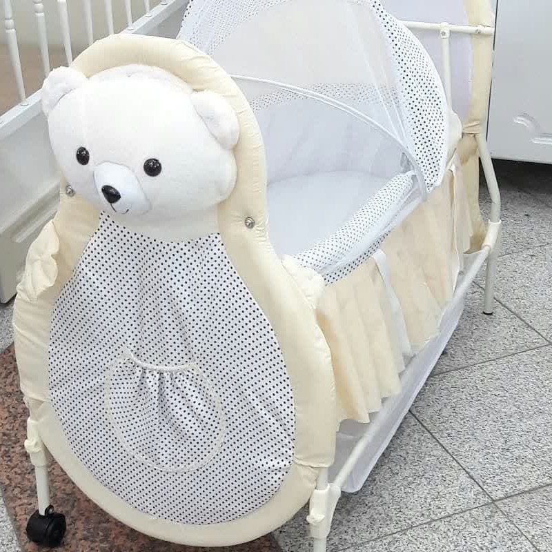 گهواره کودک عروسکی مدل سانیکو خرس کرم