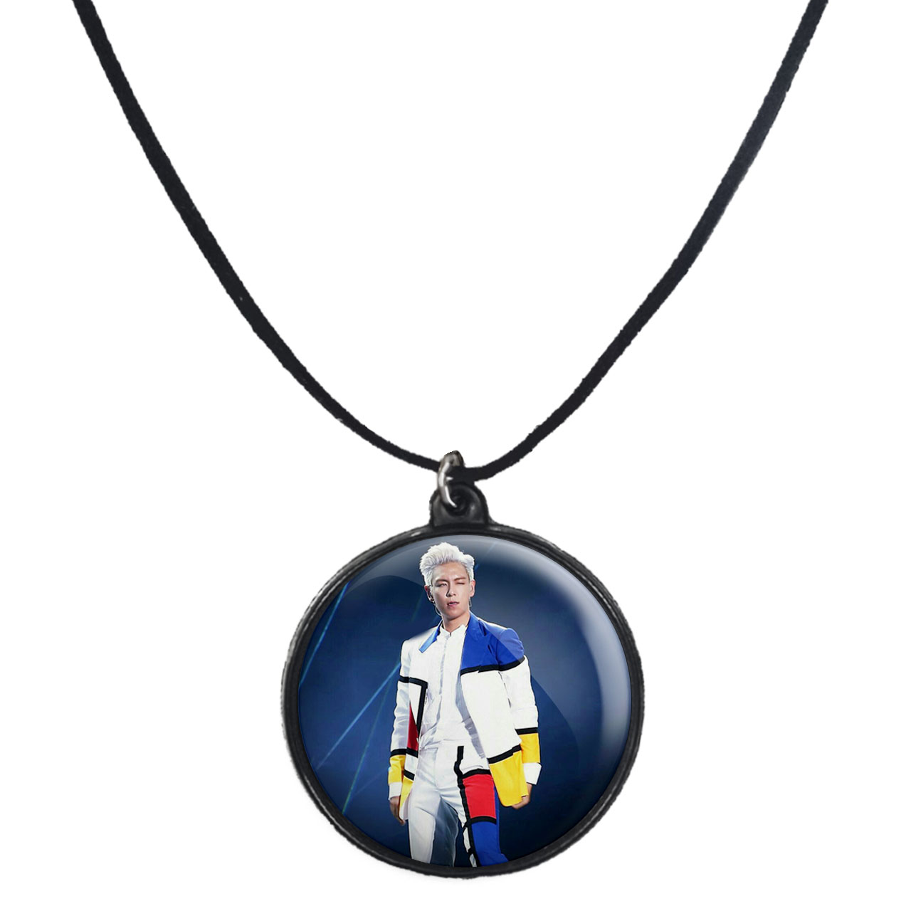 گردنبند پرمانه طرح گروه موسیقی BIG BANG کد pmb.15162 مدل دو طرفه