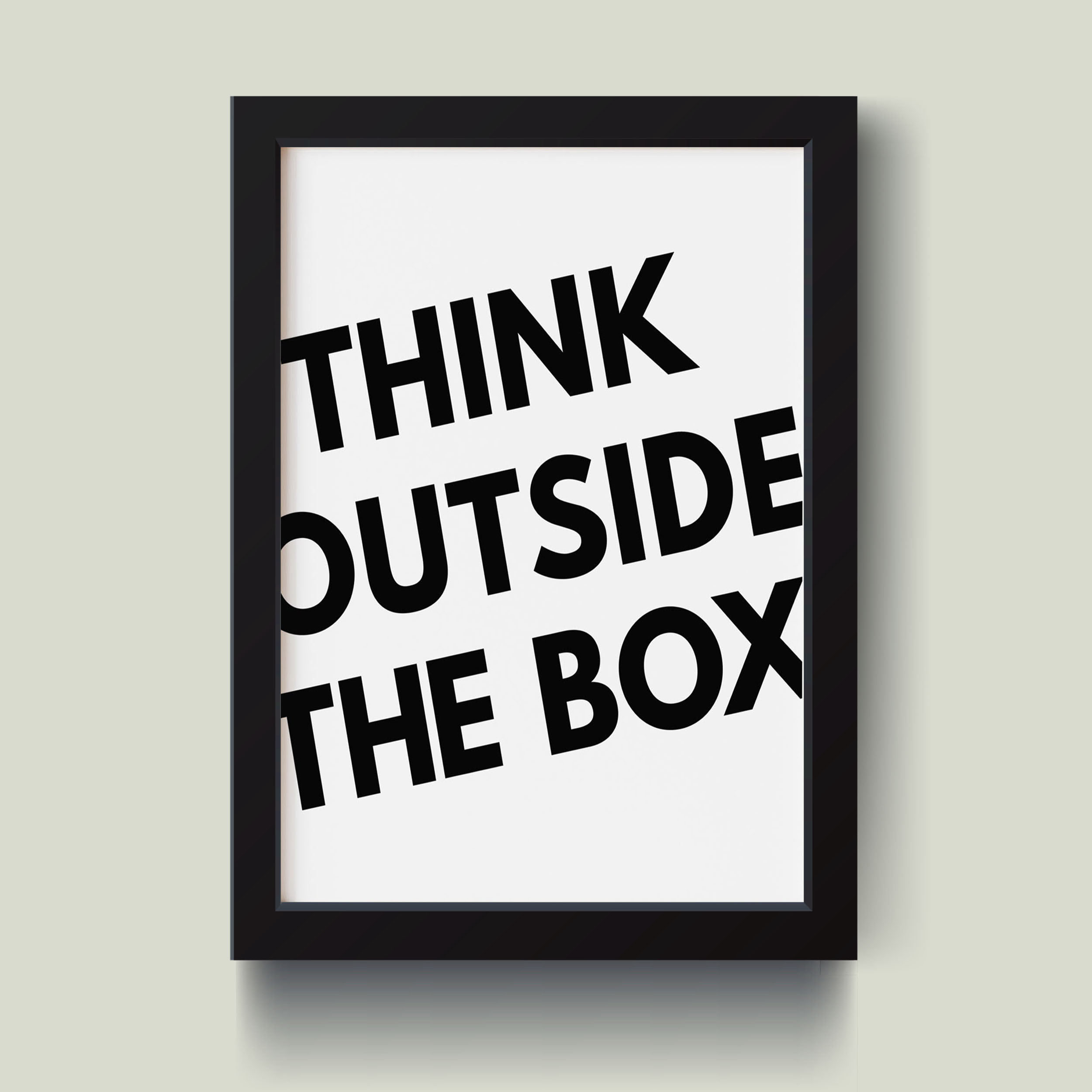 تابلو مدل انگیزشی Think Out Side The Box کدS1650-b